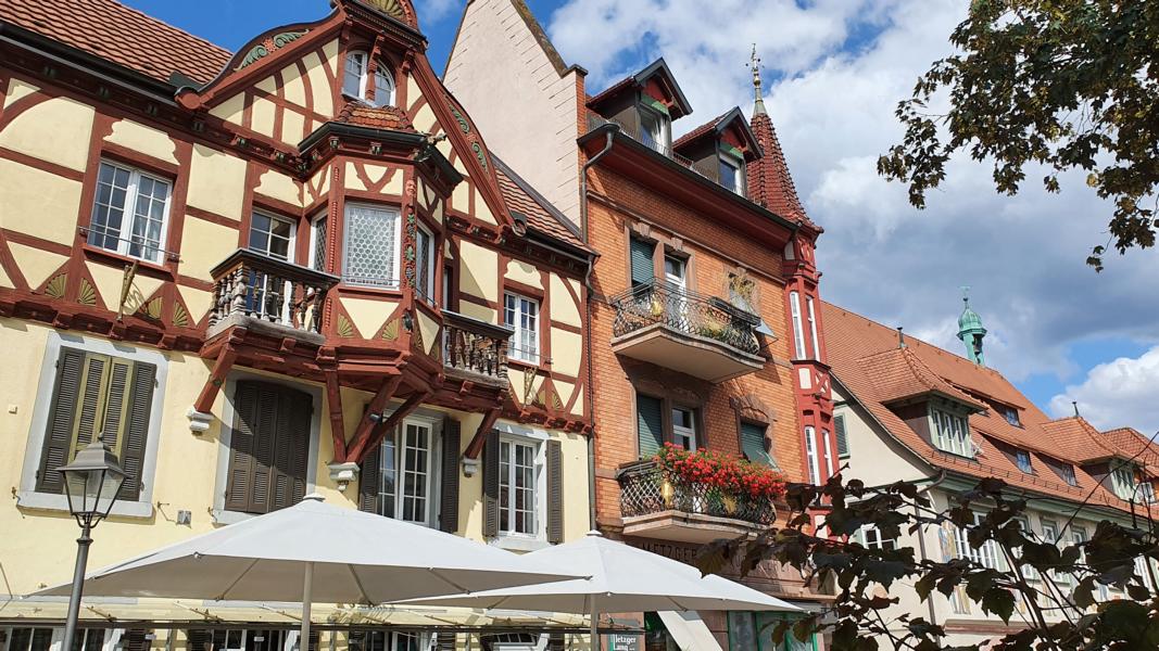 Haslacher Fachwerkhäuser im Stadtkern