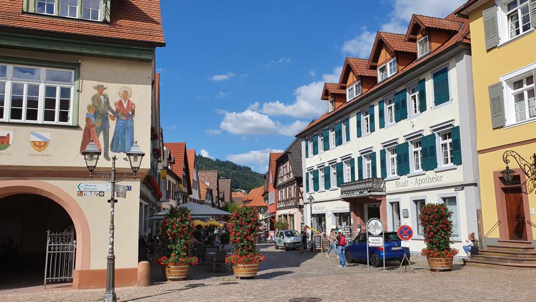 Haslacher Fachwerkhäuser im Stadtkern