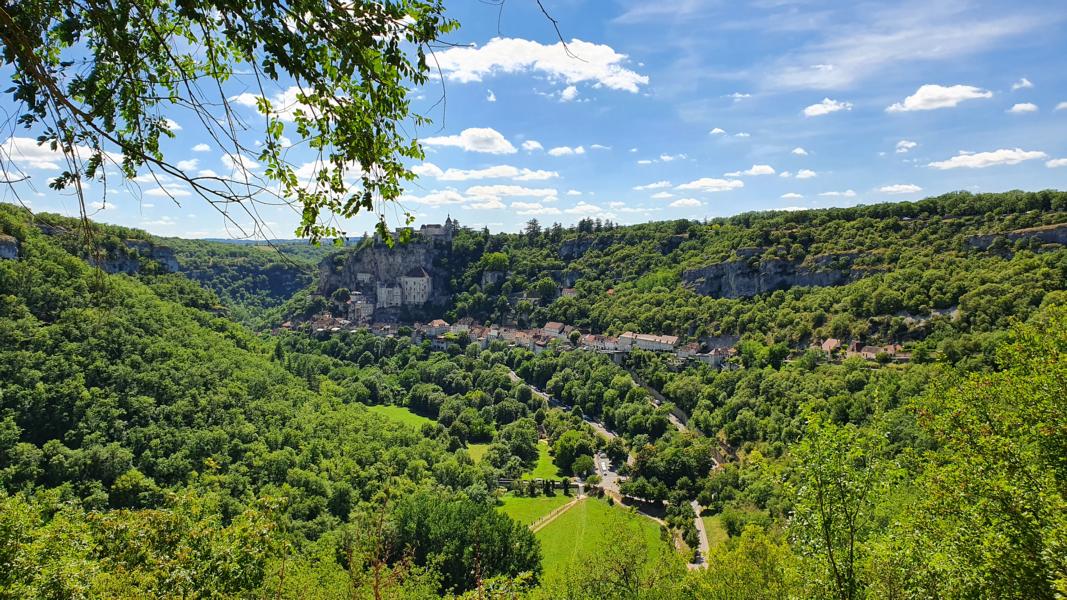 Blick auf Rocamadour