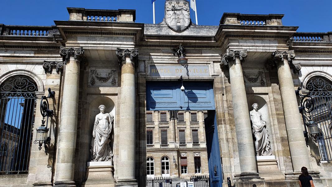 Fassade des Rathauses von Bordeaux