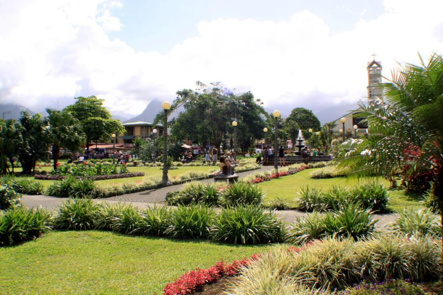 Stadtpark von  La Fortuna.