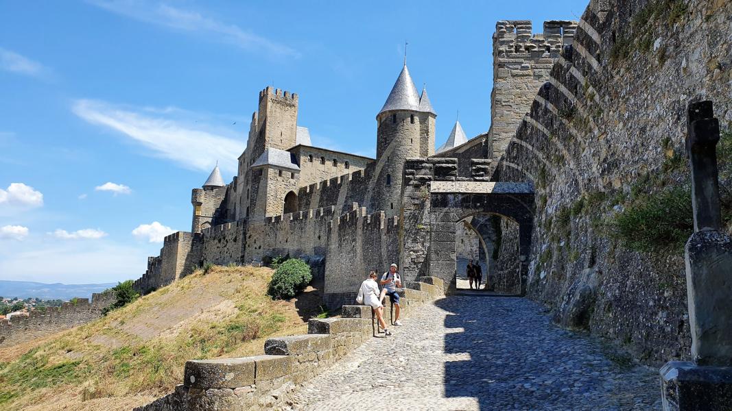 Eingangstor zur Cité von Carcassonne 