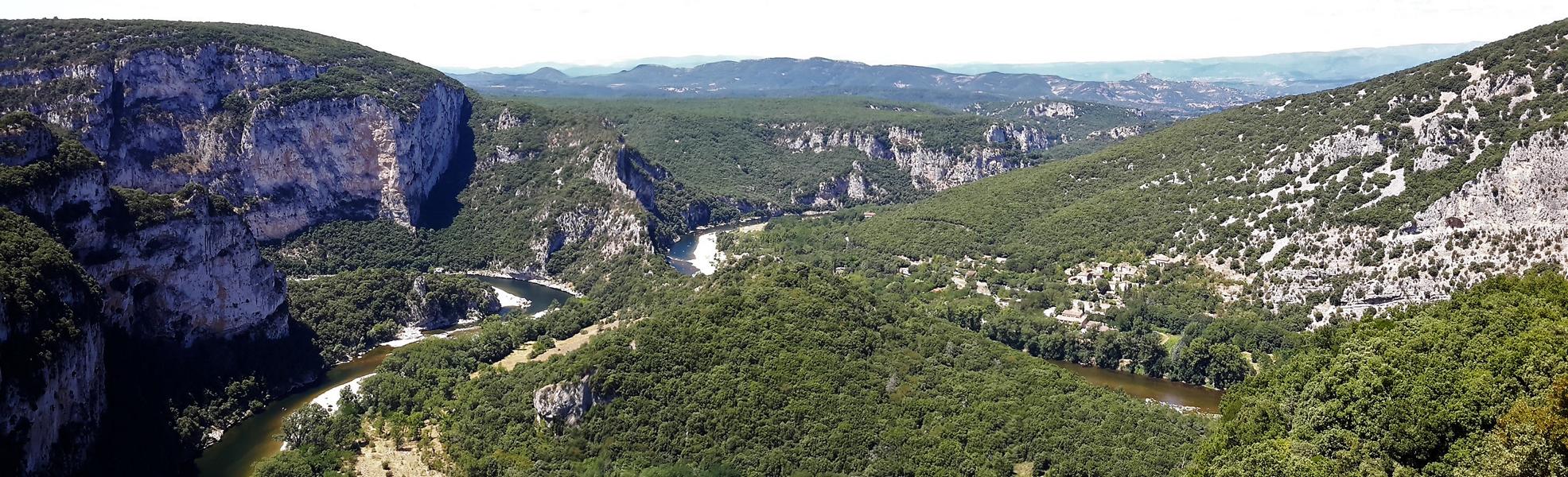 Blick auf die Schlucht der Ardeche.