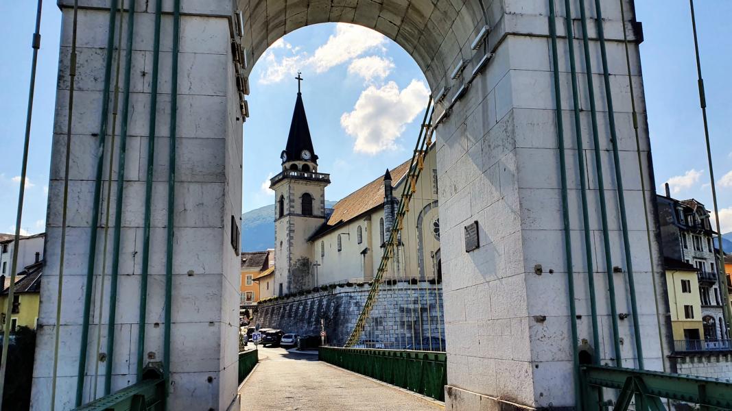 Pont de la Vierge noire in Seyssel