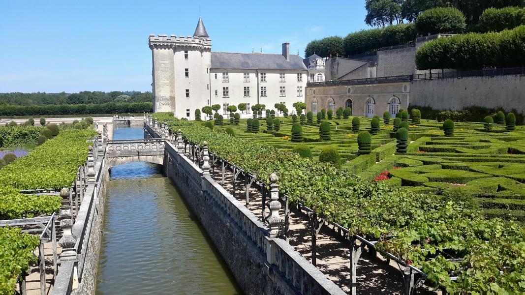 Blick vom Wassergarten zum Ziergarten