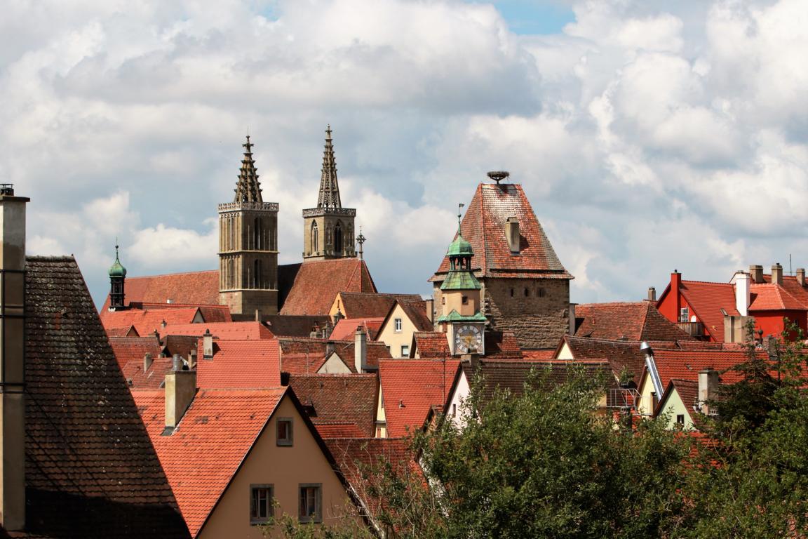 Blick über die Dächer von Rothenburg