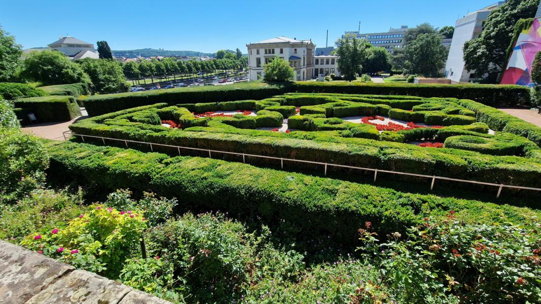 Gartenanlage am Schloss von Saarbrücken