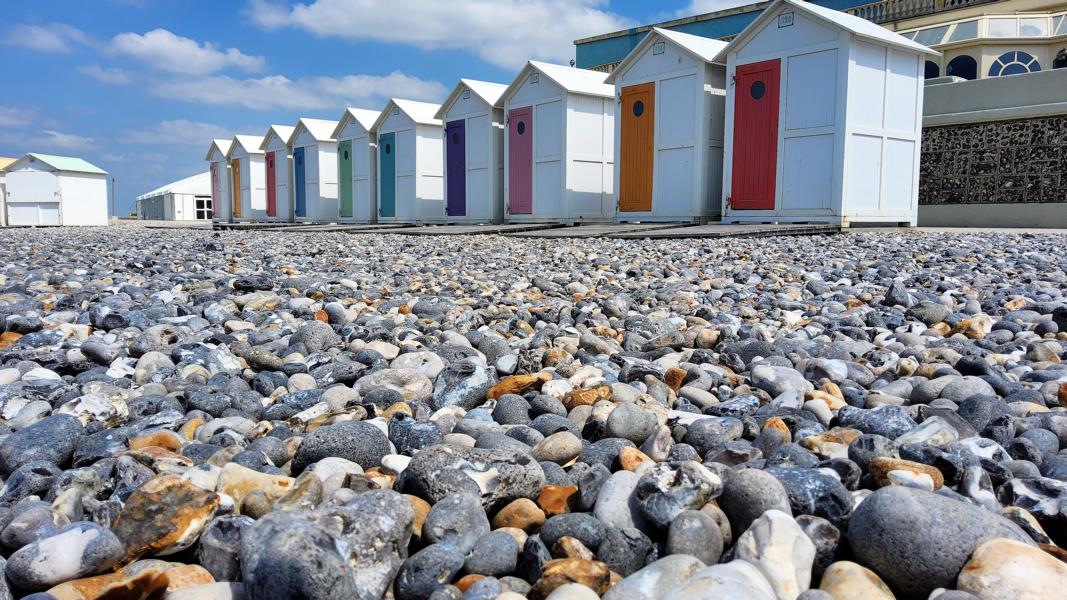 Steinstrand von Le Trepot