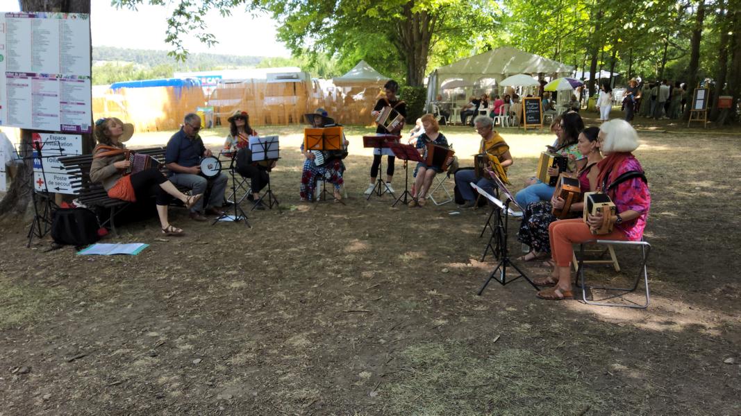 Musikalische Umrahmung des Gartenfestes