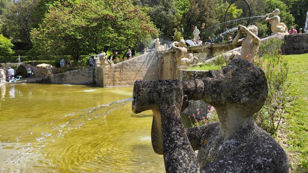 Wasserspiele im Jardin Albertas