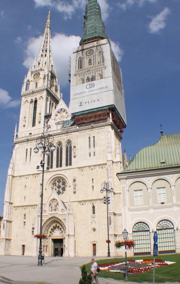 Die Kathedrale von Zagreb ist das Wahrzeichen der Stadt. 