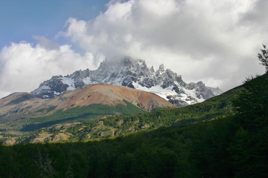 Die Sicht auf die Berge war beeindruckend.