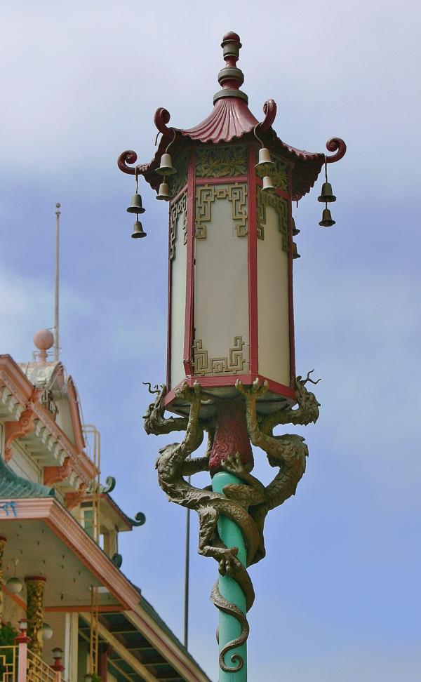 Straßenlaterne im Chinatown.