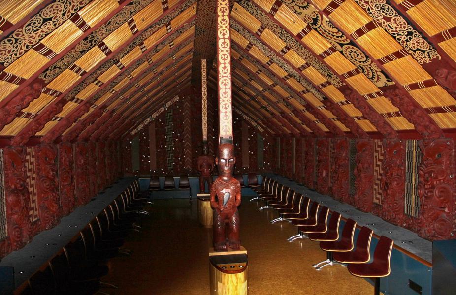 Versammlungshaus der Maori im Nationalmuseum.