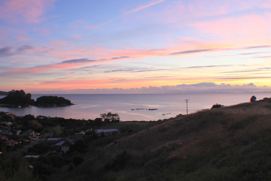 Sonnenuntergang in Kaiteriteri.