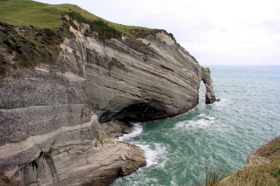 Cape Farewell Arch von der  Aussichtsplattform betrachtet..