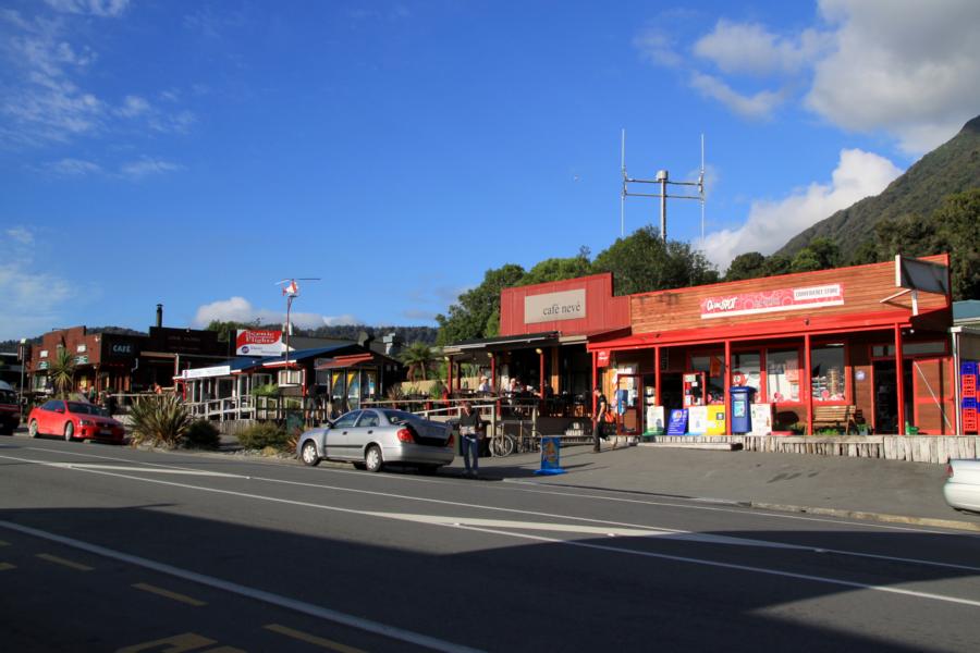 Cafe in Fox Glacier Village.