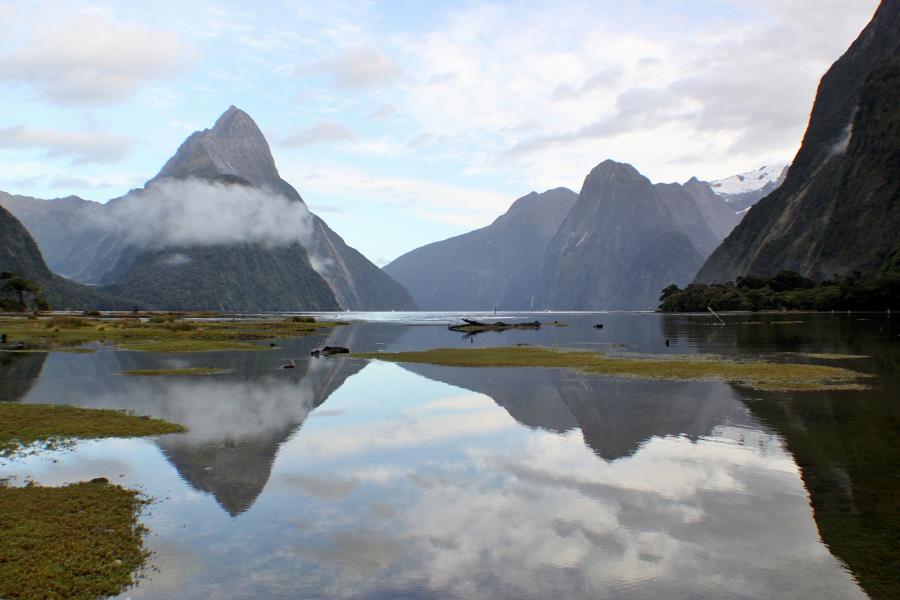 Der Fjord entstand durch die Gletscherbewegungen der Eiszeiten. Der Milford Sound wird von bis zu 1200 Meter hohen Felswänden umgeben. Die höchste Erhebung ist der Mitre Peak (Bischofshut) mit 1692 Metern.