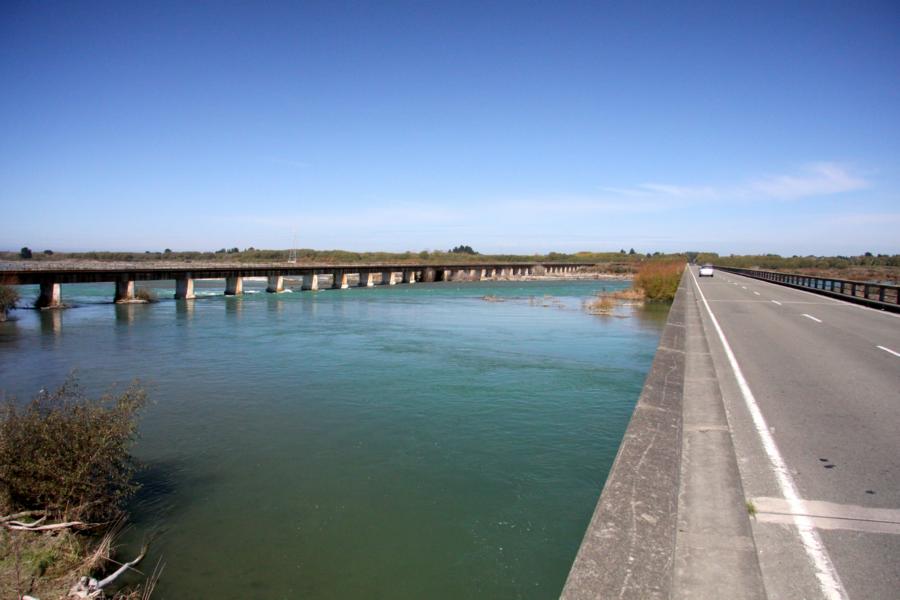 Brücke über den Waitaki River.