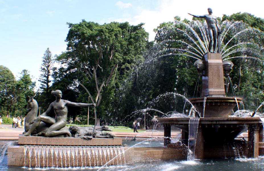 Springbrunnen im Hyde-Park.