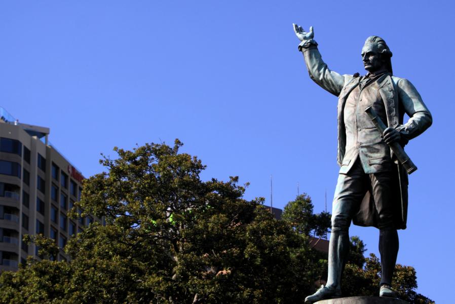 Captain James Cook - Denkmal im Hyde-Park.