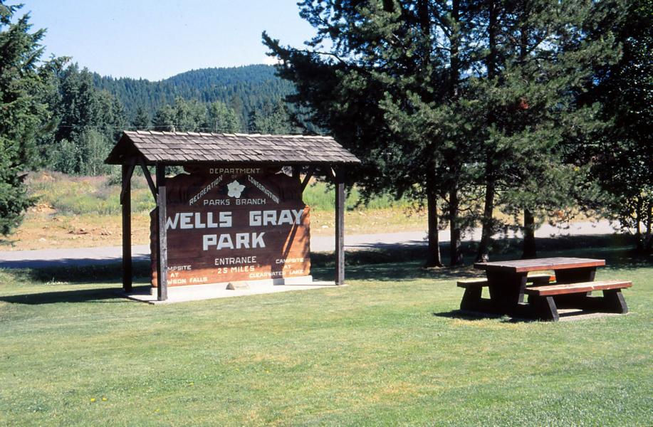 Rastplatz in der Nähe der Touristeninformation im Wells Gray Provincial Park.