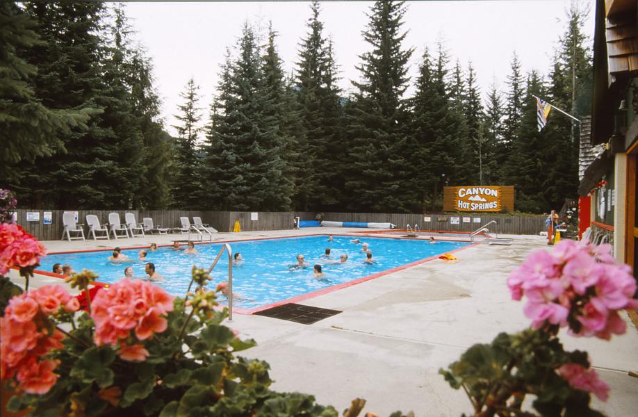 Das Thermalbad Canyon Hot Springs.