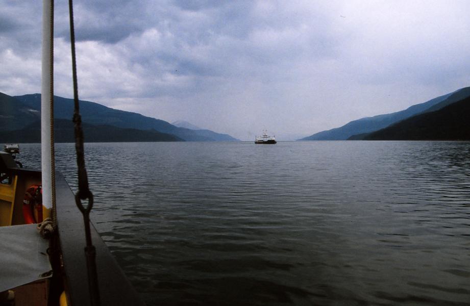 Kostenloser Fährbetrieb zwischen Shelter Bay und Galena Bay.