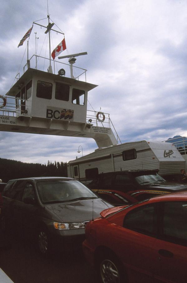 Auf der Fähre nach Galena Bay .