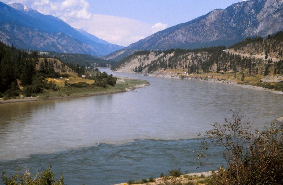 Zusammenfluss von Thompson River und Fraser River.