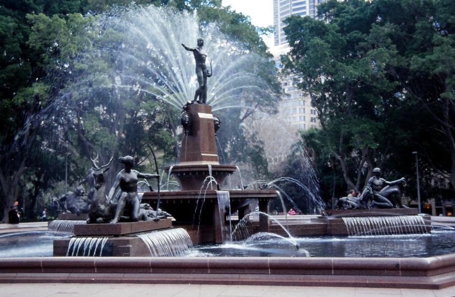 Springbrunnen im Hyde-Park.