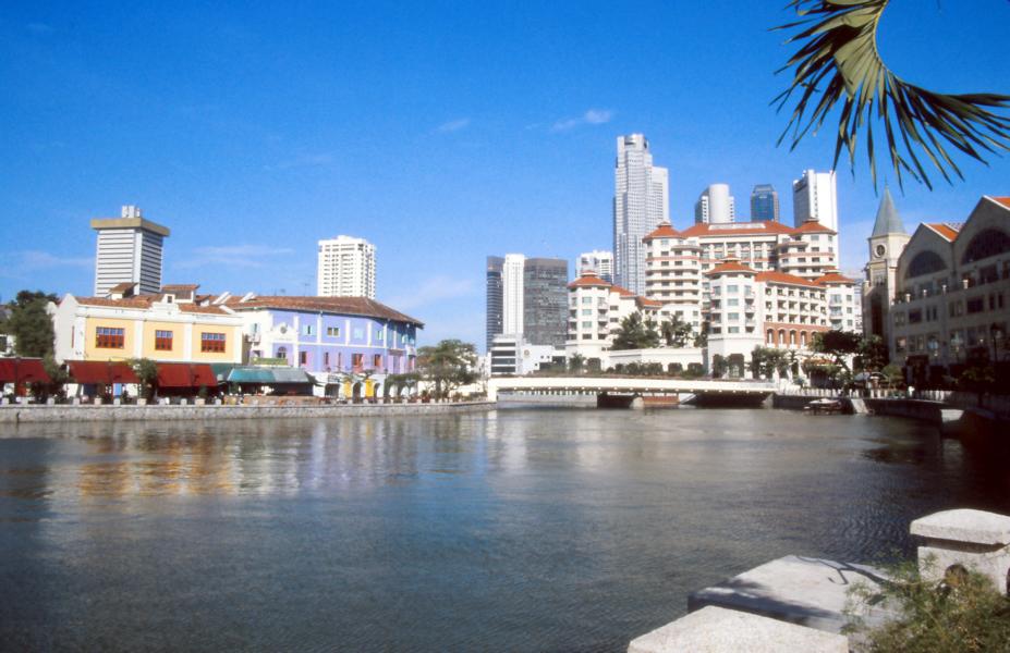 Viel Restaurants laden am Singapore River zum Verweilen ein.