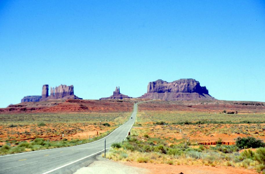 Fahrt zum Monument Valley.