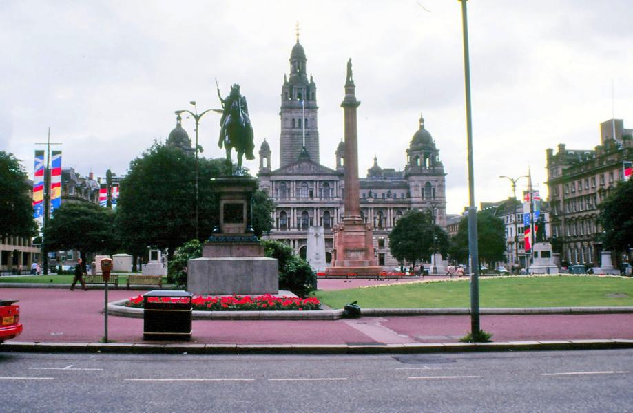 Einer von mehreren Plätzen in Glasgow.