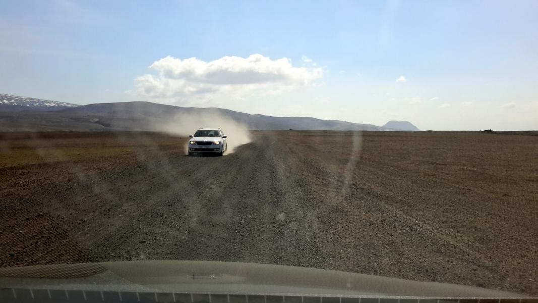 Piste zum Vulkan Hekla