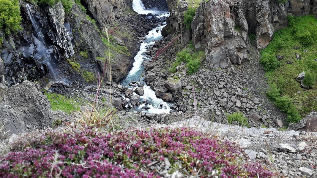 Unterer Teil des Litlanesfoss