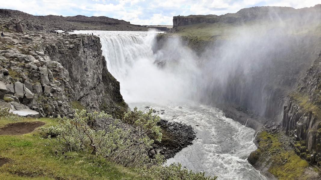 Blick auf den Dettifoss